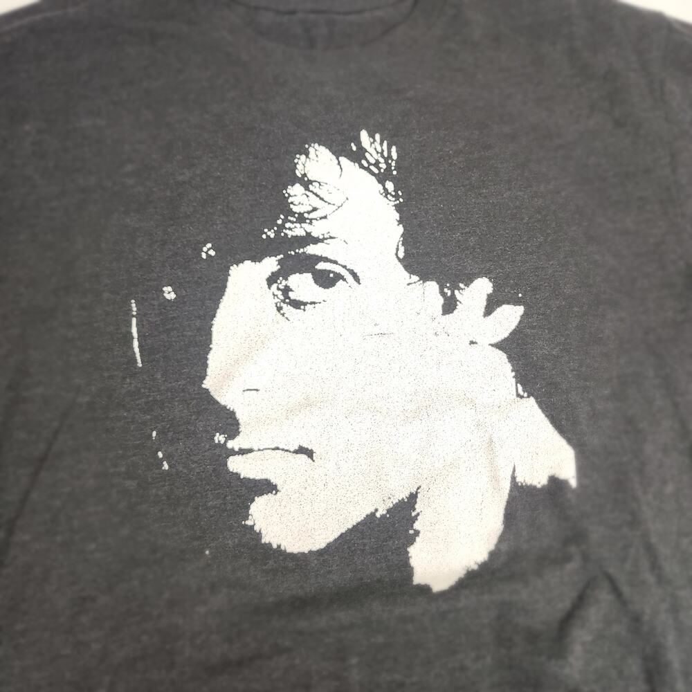 Rocky Balboa Movie Face Profile Black & White Short Sleeve T-Shirt Men's Size S